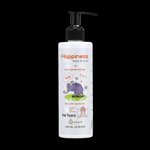 هابينس بيبي ديريمز شامبو يومي لفك التشابك وترطيب الشعر 2*1 200 مل - Happiness